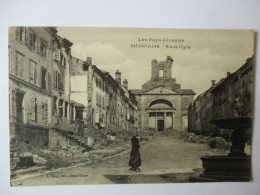 Cpa...les Pays Dévastés...Badonviller...rue De L'église... - Autres & Non Classés