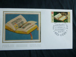 1977 1862 FDC Soie/zijde (Liége)  : " Intern.Federation Of Library Assoc. " - 1971-1980