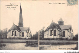 AGAP1-10-0034 - église De  MAILLY-LE-GRAND Avant L'ouragan Du 30 Juin 1905 - église Actuelle De Mailly-le-grand  - Mailly-le-Camp