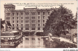 AGAP1-10-0009 - NOGENT-SUR-SEINE - Les Grands Moulins Sassot Frères Sur Le Bras Gauche De La Seine  - Nogent-sur-Seine