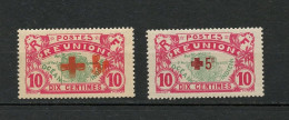 REUNION  81A +82  CROIX ROUGE  LUXE NEUF SANS CHARNIERE - Unused Stamps