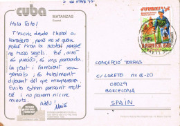 55134. Postal SANT ANDREU De LLAVANERAS /Barcelona) 1997. Vista De MATANZAS En Cuba - Lettres & Documents