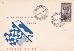 1957  ANNULLO SPECIALE  V MOTOGIRO D'ITALIA  4a Tappa Arezzo - Automobile