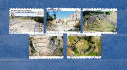 Italia °- 2024 -  TEATRI STORICI, SIRACUSA - LECCE - VOLTERRA - SEGESTA - SUASA .  Usato. - 2021-...: Used