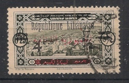 GRAND LIBAN - 1928 - N°YT. 104 - Beyrouth 4pi Sur 0pi25 Vert-noir - Oblitéré / Used - Gebraucht