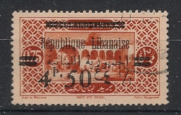 GRAND LIBAN - 1928 - N°YT. 105 - Bet Et Dine 4pi50 Sur 0pi75 Rouge - Oblitéré / Used - Usati