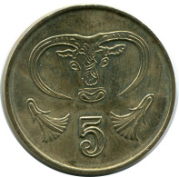 5 CENTS 1998 ZYPERN CYPRUS Münze #AP314.D.A - Zypern