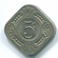 5 CENTS 1965 NETHERLANDS ANTILLES Nickel Colonial Coin #S12439.U.A - Niederländische Antillen