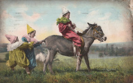 ESEL Tiere Vintage Antik Alt CPA Ansichtskarte Postkarte #PAA045.A - Donkeys