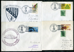 USA Schiffspost, Navire, Paquebot, Ship Letter, USS Chicago, Boston, Chilton, Cambria - Marcophilie