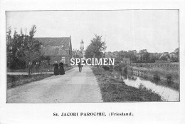 Prent - St. Jacobi Parochie - Friesland  - 8.5x12.5 Cm - Altri & Non Classificati