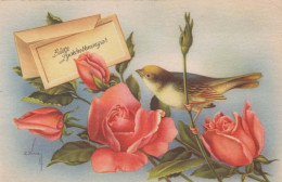 FLEURS Vintage Carte Postale CPSMPF #PKG082.A - Flowers