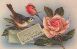 FIORI Vintage Cartolina CPSMPF #PKG086.A - Flowers