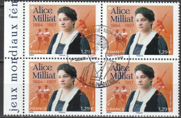 2024 - Y/T 5xxx - OBL 1er JOUR - "JALICE MILLIAT 1884 - 1957" - BLOC 4 ISSU FEUILLET - Used Stamps