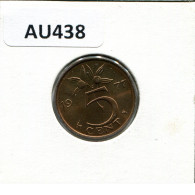5 CENTS 1977 NETHERLANDS Coin #AU438.U.A - 1948-1980 : Juliana
