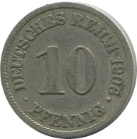 10 PFENNIG 1906 A DEUTSCHLAND Münze GERMANY #DE10458.5.D.A - 10 Pfennig