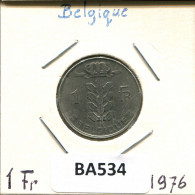 1 FRANC 1976 FRENCH Text BELGIQUE BELGIUM Pièce #BA534.F.A - 1 Franc