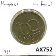 100 FORINT 1995 HUNGARY Coin #AX752.U.A - Hungría