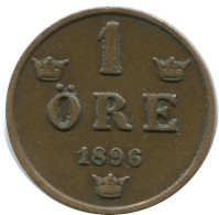 1 ORE 1896 SCHWEDEN SWEDEN Münze #AD211.2.D.A - Zweden