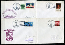 USA Schiffspost, Navire, Paquebot, Ship Letter, USS Albany, Boston, Bellatrix, Cacapon - Marcofilie