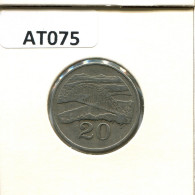 20 CENTS 1980 ZIMBABWE Coin #AT075.U.A - Simbabwe