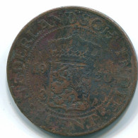 1 CENT 1920 INDES ORIENTALES NÉERLANDAISES INDONÉSIE Copper Colonial Pièce #S10092.F.A - Indes Neerlandesas