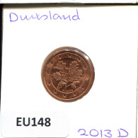 2 EURO CENTS 2013 ALLEMAGNE Pièce GERMANY #EU148.F.A - Duitsland