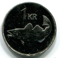1 KRONA 1999 ICELAND UNC Fish Coin #W11223.U.A - Islanda