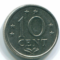 10 CENTS 1978 ANTILLES NÉERLANDAISES Nickel Colonial Pièce #S13563.F.A - Antilles Néerlandaises