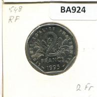 2 FRANCS 1993 FRANCIA FRANCE Moneda #BA924.E.A - 2 Francs