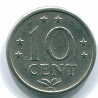 10 CENTS 1974 NETHERLANDS ANTILLES Nickel Colonial Coin #S13528.U.A - Antillas Neerlandesas