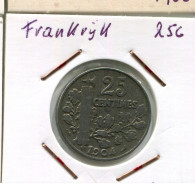 25 CENTIMES 1904 FRANCIA FRANCE Moneda #AM880.E.A - 25 Centimes