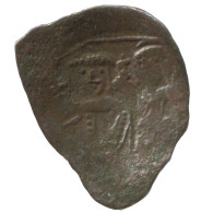 Authentic Original Ancient BYZANTINE EMPIRE Trachy Coin 0.8g/18mm #AG709.4.U.A - Byzantines