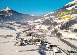 72633439 Leogang Wintersportort Alpenpanorama Fliegeraufnahme Leogang - Autres & Non Classés