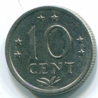 10 CENTS 1971 NETHERLANDS ANTILLES Nickel Colonial Coin #S13464.U.A - Antillas Neerlandesas