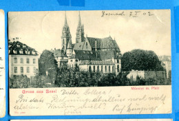 VIX124, Gruss Aus Basel, 3220, Précurseur , Circulée 1902 - Bâle