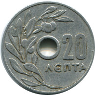 20 LEPTA 1954 GRÈCE GREECE Pièce Paul I #AH732.F.A - Griekenland