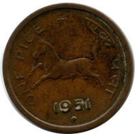 1 PICE 1951 INDIA Moneda #AY950.E.A - Indien