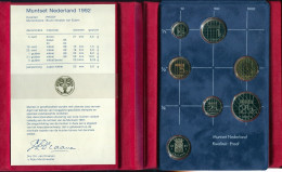NIEDERLANDE NETHERLANDS 1992 MINT SET 6 Münze + MEDAL PROOF #SET1143.16.D.A - Nieuwe Sets & Testkits