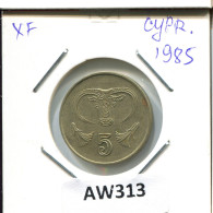 5 CENTS 1985 ZYPERN CYPRUS Münze #AW313.D.A - Chipre