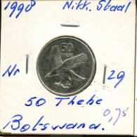 50 THEBE 1998 BOTSWANA Münze #AR302.D.A - Botswana