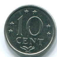 10 CENTS 1979 NIEDERLÄNDISCHE ANTILLEN Nickel Koloniale Münze #S13605.D.A - Nederlandse Antillen