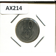 10 CENTS 1982 SUDAFRICA SOUTH AFRICA Moneda #AX214.E.A - Sudáfrica