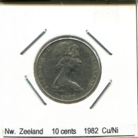 10 CENTS 1982 NEUSEELAND NEW ZEALAND Münze #AS228.D.A - Nieuw-Zeeland