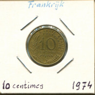 10 CENTIMES 1974 FRANCE Coin French Coin #AM128.U.A - 10 Centimes