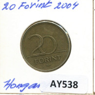 20 FORINT 2004 HUNGRÍA HUNGARY Moneda #AY538.E.A - Hongarije