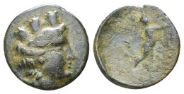 PHRYGIA APAMEA TURRETED HEAD MARSYAS MUSIC GRIEGO 3.07g/18mm #ANT1088.22.E.A - Griechische Münzen