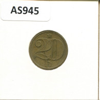 20 HALERU 1976 CZECHOSLOVAKIA Coin #AS945.U.A - Checoslovaquia