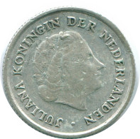 1/10 GULDEN 1963 ANTILLAS NEERLANDESAS PLATA Colonial Moneda #NL12563.3.E.A - Antilles Néerlandaises