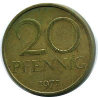 20 PFENNIG 1971 DDR EAST ALLEMAGNE Pièce GERMANY #DB103.F.A - 20 Pfennig